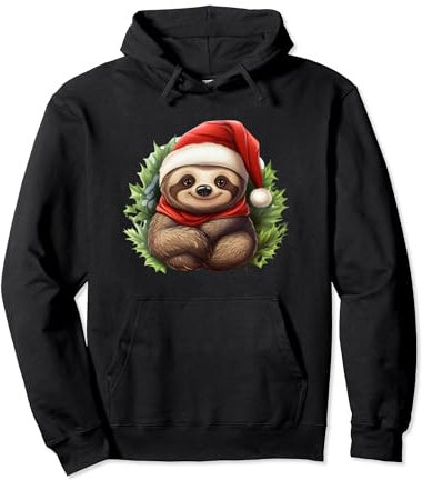 tolles Weihnachtsdesign mit Christbaum und Weihnachtsmann Pullover Hoodie