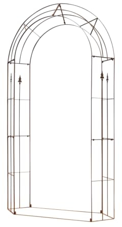 Arche Fleur de lys - 130x240x40 cm - Rouille