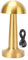 Haofy Kabellose Pilz-Tischlampe aus Metall, Wiederaufladbar über USB, in 3 Farben Verstellbar, Dimmbar, Nachttischlampe für Schlafzimmer, Wohnzimmer, Esszimmer (GOLD)