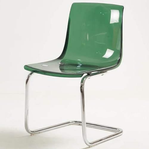 Klare Acrylstühle, Esszimmerstühle mit Metallrahmen – moderner Esstisch, armloser Akzent-Seitenschreibtischstuhl für Wohnzimmer, Schlafzimmer, Arbeitszimmer/B/53 * 54 * 86 cm