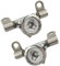 CANTONDZ 2XBisagras de asiento de inodoro desmontables cromadas AI0002100R Conjunto de bisagras de asiento Dama Senso y Giralda desmontables Compatible con Dama Giralda Senso