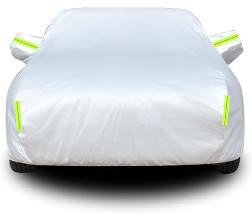 ULLIAN Autoabdeckung für Smart ForFour 453 454 2004-2020, Vollgarage Autoplane für Regen Sonne Staub Schutz, Autolack Schützen, für Outdoor und Indoor,A/Silver