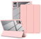 DINGGUAGUA for Lenovo Tab M11 Case 11 inch 2024 Release, with Pen Holder Tri-Fold Hard Shell Protective Tablet TB330FU Cover with Auto Wake/Sleep,Pink