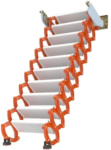 Scala retrattile a soppalco retrattile fissata al muro per la partizione duplex domestica Scala pieghevole retrattile dedicata