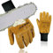 Intra-FIT Kettensägen-Schutzhandschuhe, Motorsägenhandschuhe mit Schutz für linken Hand, Sicherheits-Forsthandschuhe aus wasserabweisendem Rindsleder, Klasse 2,EN ISO 11393-4, EN 388: 3132X, Größe XL