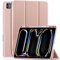 Vobafe Funda para iPad Pro 13 Pulgadas Funda (M4) 2024 con Soporte Lápiz, Soporte Trifold, Funda Flexible de TPU para iPad Pro 13, Totalmente con Pencil Pro/USB-C, Auto Encendido/Apagado, Rosa
