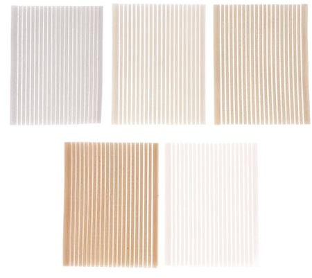 RUDFUZ 10 Stück schicker Stirn-Haar-Fransen-Sicherheits-Make-up-Aufkleber-Pad-Patch-Pastell-Clip-Pony-Zauberband-Fringe-Damen-Geschenke