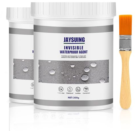 Dichtmasse, Waterproof Agent, Wasserdichter Isolier-Dichtstoff-Emulsion für Badezimmer, Fliesen, Wände, Toilett (300g, 2)