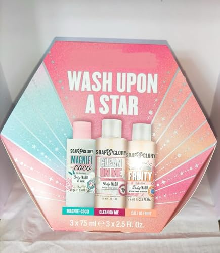 Soap & Gloryy Wash Upon A Star Body Wash Trio 3 Piece Gift Set