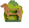 Werkhaus Kindergarderobe Dackel Hund - Garderobe aus Holz für Kinder aus Holz 40 x 41 x 13 cm