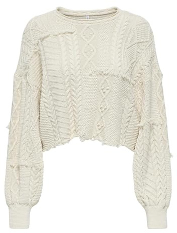 ONLY Damen Onldalia Life Ls Fringe Pull KNT Onldalia Life Ls Fringe Pull KNT (1er Pack)