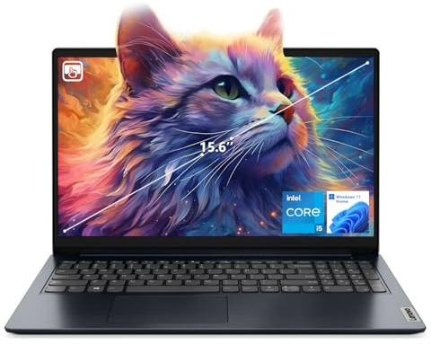 Lenovo Ordinateur portable IdeaPad 1i, écran tactile FHD de 15,6, processeur Intel Core i5-1235U, 40 Go de RAM DDR4, SSD PCIe de 2 To, Webcam, Wi-Fi 6, HDMI, Windows 11 Home, bleu