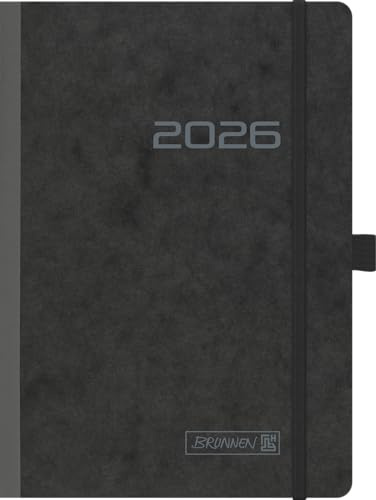 BRUNNEN Buchkalender Mod. 796 '26 | A5, Karton, schwarz