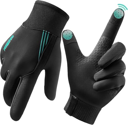 GINTRON Handschuhe Winterhandschuhe Herren und Damen Touchscreen Thermo Fahrradhandschuhe Anti-Rutsch Winddicht für Kaltes Wetter zum Autofahren Radfahren Skifahren Arbeiten Outdoor Laufhandschuhe