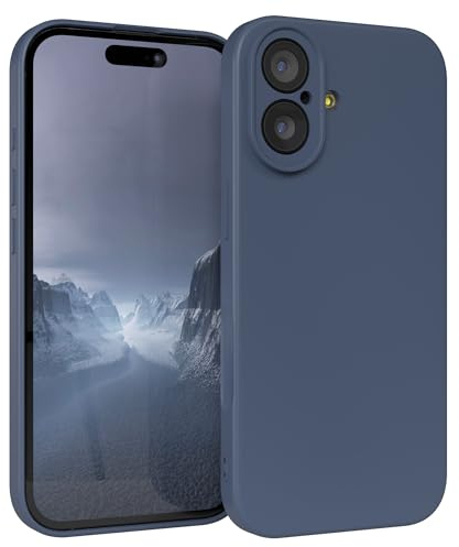 EAZY CASE - Silikonhülle für iPhone 17 Hülle Silikon Case Blau weich stoßfeste Handyhülle Schutzhülle mit Kameraschutz Dünn Premium Schutz Cover TPU Phone Bumper in Petrol Matt