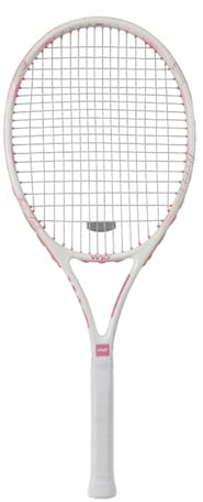 MotiveTech Tennisschläger, Stoßfest, Rutschfester Griff, Hochfeste Nylonsaiten, Tennisausrüstung für Park Und Garten, Rosa