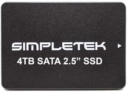 SIMPLETEK - Internal SSD 4TB SATA III 2.5 - High Performance Solid State Drive for PC, Laptop, Server and Surveillance Systems