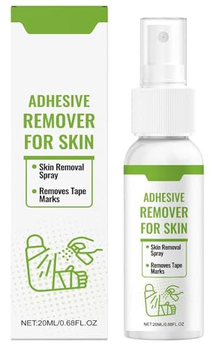 Adhesive Remover Spray, Gentle Fast Acting Liquid, No Sting Formula, Sticker Glue Cleaner, for Glue Tape Sticker Home Hospital Daily Travel Routine Skin Care Use 0.87x3.62Inches