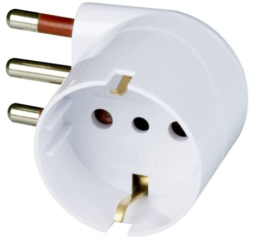 1 PZ Di ROSI ADATTATORE SCHUKO 90