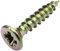 Aerzetix - C45152 - Lot de 100 - Vis à Bois - Ø3.5x20mm - en Acier Laitonné Métal - Tête Fraisée - à Empreinte Cruciforme Pozidriv - Couleur Laitonné