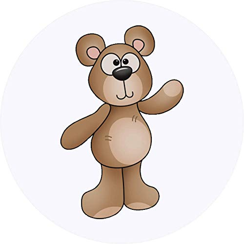 24 x 40mm 'Winkender Teddybär' Aufklebern/Stickers (SK00041242)