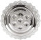 Paldinox Seder Plate mit dekorativem Lochrand, Silberplatte, 38 cm