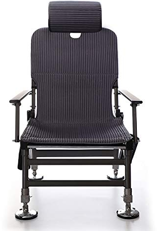 JTRHD Tragbarer Freizeitstuhl Einstellbarer Angelarmstuhl mit gepolsterter Kopfstütze Schlamm Füße Angelstuhl Freizeithocker für Outdoor, Angeln, Picknick (Farbe : Grau, Size : Free Size)
