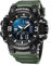 SMAEL Herren Militäruhren Outdoor Sport Uhr Wasserdicht LED Datum Alarm Digital Analog Armbanduhr für Männer, Grün (Army Green), Large Face, Digital