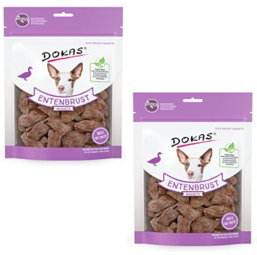 Dokas Dog Entenbrust Nuggets für Hunde - Doppelpack - 2 x 110g