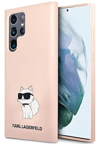 Karl Lagerfeld Hülle KLHCS23LSNCHBCP Samsung S23 Ultra S918 rosa silikon Choupet