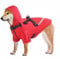 Dolahovy Hunderegenmantel mit Geschirr,Hundeponchos Wasserdichter Hundemantel Leichter Hunde Regenanzug Verstellbare reflektierende Haustier Regenbekleidung mit Kapuze