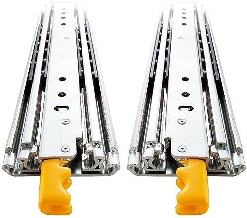 1Paar Schwerlastauszüge Schiene Schublade 1000 1100 1200 1300 1400 1500 1600 1700 1800 1900 2000mm Mit Verriegelung, Kugellager Teleskopschiene Vollauszug (Size : 80in(200cm))