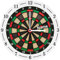 Print Equipment (67.13) Glasuhr Wanduhr Kinderuhr - Dart Darts Dartscheibe - Ø 29 cm - auch inklusive Name