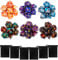 TIDEVAN Polyedrische Würfel,7 x 6(42 Stück) Polyedrische Würfel Set Polyedrische RPG Würfel Würfel Tischspiele mit 6 Schwarze Kordelzugbeutel,für DND MPG MTG Dungeons und Dragons W20 W12 W10 W8 W6 W4
