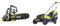 Ryobi OCS1830 18 V 30 cm Bar ONE+ Cordless Brushless Chain Saw & OLM1833B 18V ONE+ Cordless 33cm Lawnmower (Body Only), Anthracite/Green