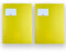 Brunnen | 2 Schnellhefter FACT! pp (2er Set gelb)(A4, transluzent, mit Namensschild, Einstecktasche, Dokumentenmappe, Schulsachen, Fächermappe, Hefter, Organisator, A4 Folder)