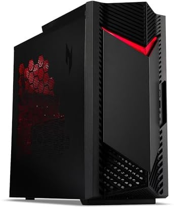Acer NITRO 50 N50-650 Gaming Desktop - Intel Core i5-13400F, 16GB, 512GB SSD, Nvidia RTX 4060, N/A, Windows 11, Black