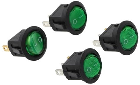 5pcs Voiture 220V Interrupteur À Bascule Rond Verrouillage5pcs Voiture 220V Interrupteur À Bascule Rond Verrouillage Rouge Jaune Vert Bleu LED Interrupteur À Bascule SPST ON/OFF Meilleures Ventes Cont