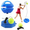 mengger Tennistrainer, 2 Stück Tennistrainer Set Trainer Baseboard Tragbare Tennistrainer Gummiband mit 2 Rebound Ball Wird mit String Geeignet für Erwachsene Kinder Anfänger Tennisball Training Tool