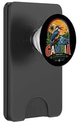 Vintage Gambia Travel Souvenir Landmark Gift PopSockets PopWallet for MagSafe