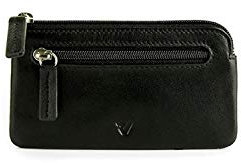 RONCATO Pascal bustina portachiavi in vera pelle con zip Nero