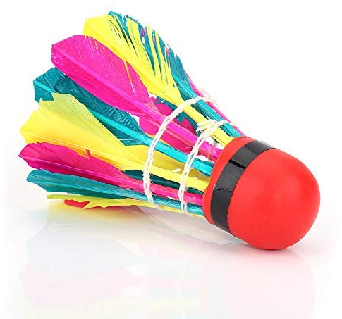 Tbest Federball Turnier,Federball Bälle,Badminton Federbälle Gänsefeder 11Pcs Bunte Ausbildung Feder Badminton Bälle Shuttlecocks Federbälle Badminton Set Sport Training Zubehör Für Outdoor/Intdoor