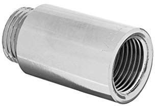 HYDROBIL Extension Nipple Connector Radiator & Valve Extension Max Pressure 10 Bar Max Temperature +95°C 30 mm x 3/8 BSP F x M 5 x 2.5 x 2.5 cm Brass Cast Iron