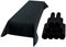 Sensalux Tischdecke, abwaschbar, Vorteilspack, 10 Stück, 1m x 2,5m, Schwarz