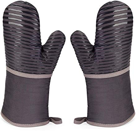XAGCC Gants Four Résistants À La Chaleur, Gants Four Cuisine avec Doublure en Coton Doux Et Antidérapants pour La Cuisson, La Cuisson, Le Manique De Barbecue (1 Paire)