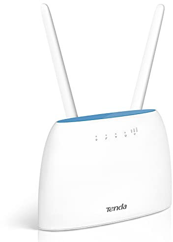 Tenda 4G09 AC1200 4G+ Cat6 Mobile Wi-Fi Router Dual Band, 4G/3G Network SIM Slot Unlocked, No configuration required, 64 Devices Connectivity, 2 Gigabit Ports, Data Traffic Monitoring, UK plug
