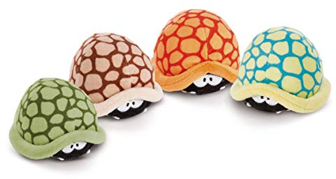 NICI Kuscheltier Säbelzahnschildkröte Helmut 11cm mit Rückzugsmotor – Plüschtier für Mädchen & Jungen – Flauschiges Stofftier zum Spielen, 46654, 1 Stück, Farbe nach Vorrat