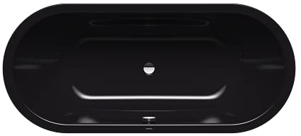 KALDEWEI VAIO DUO OVAL Badewanne 80 x 180 cm, Schwarz, Glänzend