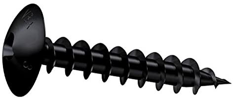 Vis de penture indémontable anti-vols avec une empreinte empêchant le dévissage acier zingué noir 6x30mm boîte de 100 p