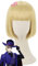 ydound Anime Coser Turm Jagd Cosplay Perücke Twisted Wonderland Cosplay Männer Kurze gelbe Perücke Cosplay Anime Cosplay Perücken Hitzebeständige synthetische Perücken